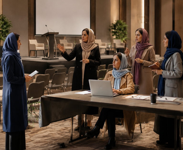 نقشش زنان در طراحی و اجرای رویدادهای اجتماعی